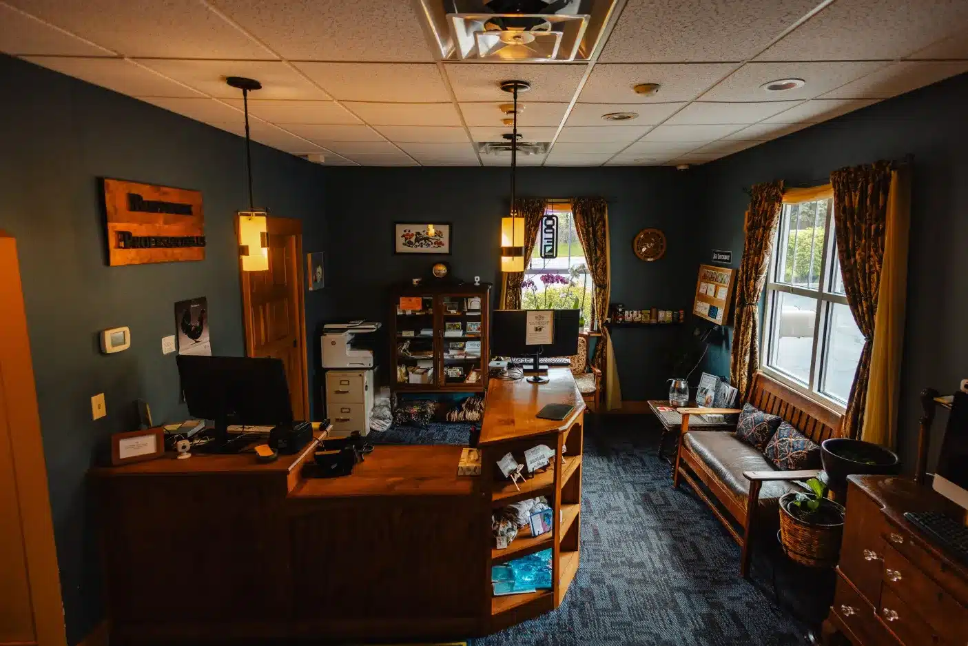 Reception area at Bodywork Professionals in Latham, NY